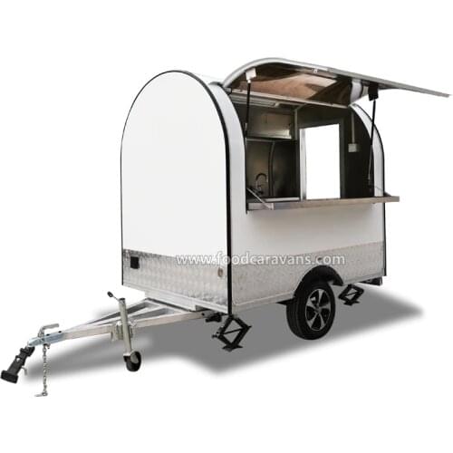 UKUNG mobile food truck fast food vending trailer hot dog cart ice cream caravan