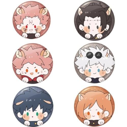 2021 Fashion Anime Fushiguro Megumi Brooches Cute Pins for Backpacks Cartoon Badge Decoration Brooches