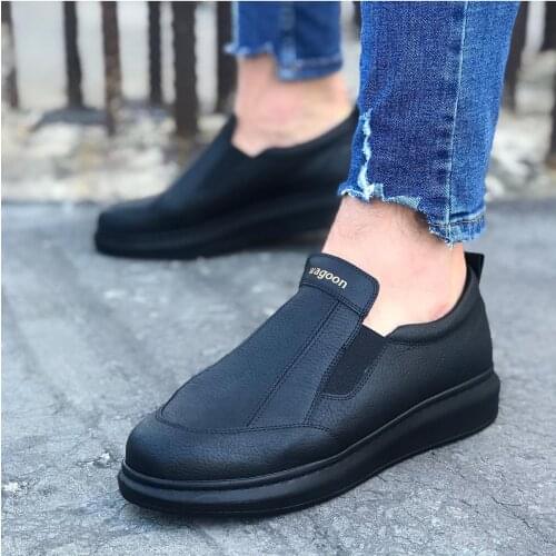 WG049 Charcoal High Sole Casual Men Shoes