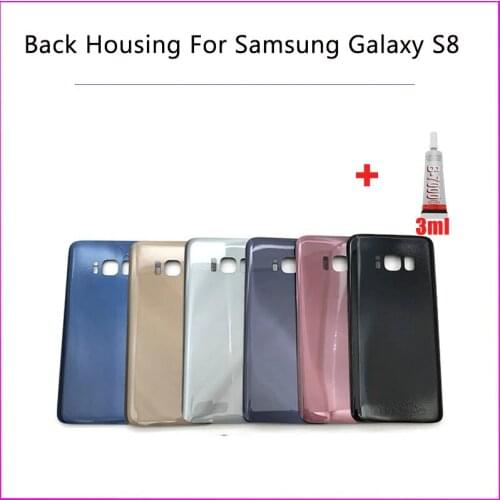 The new battery cover For Sansumg S8 Battery Cover For Sansumg galaxy S8 Back Door G950 Rear GlassHousing Case