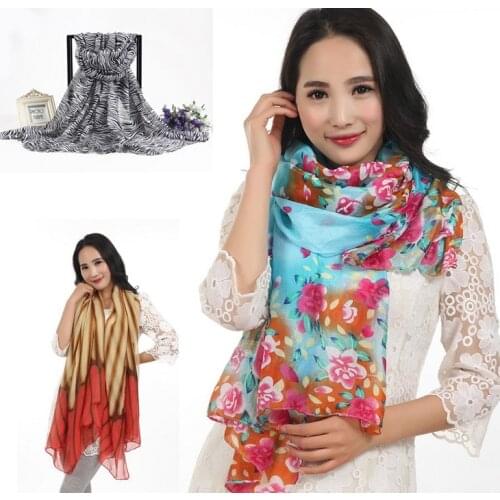 NEW girl women spring summer autumn fall voile Scarf beach shawl sarongs Scarves Stole Neckerchief wraps 180*90cm 17pc/lot #3986