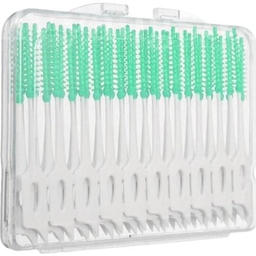 New 40Pcs Soft Clean Between Interdental Floss Brushes Dental Oral Care Tool