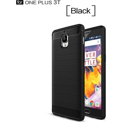 Oneplus 3T One Plus 3 Case Oneplus3 Cover Carbon Fiber Brushed TPU Silicone Back Funda for Oneplus 3 One Plus 3T Cases