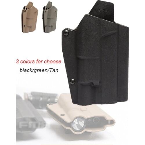 FMA G17L With Light- Bearing Holster Waist Quick Pistol Holster for G17/G19 and X300 lamps