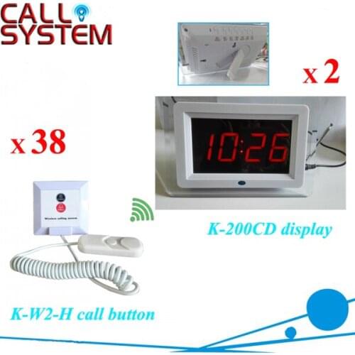 2 Display Receiver 38 Patient Button Hospital Wireless Paging Service System