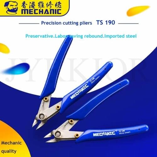 Jyrkior Durable Cutter Edge TS Cutting Pliers 5 inch Diagonal Pliers Micro Shears DIY Mobile Phone Tablet PC Repair Tools