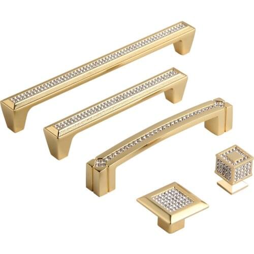 Super Luxury Crystal Drawer Knobs Drawer Cabinet Knobs and Handles Door Handle Furniture Knobs Pull Handles Kitchen Accessories