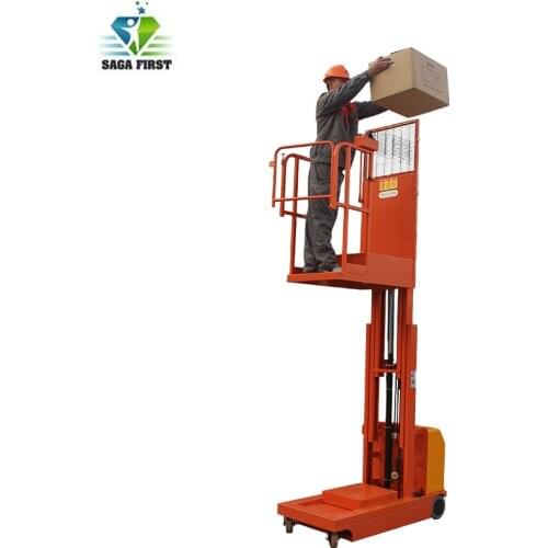 Self-propelled Full Electric Order Picker Warehouse using