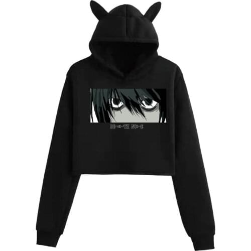 Death Note Eyes Sweatshirt Women Hoodie Anime Kawaii Sweatshirt