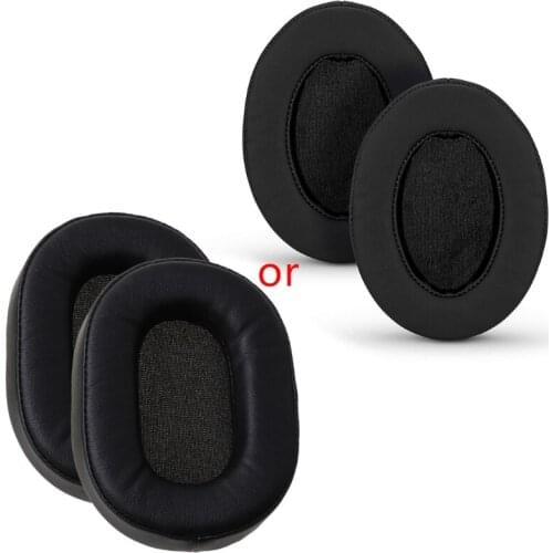 T3EE 1Pair Foam Ear Pads Cushion Leather Earpad for ATH-MSR7 M50X M20 M40 M40X SX1 Cushions Skin