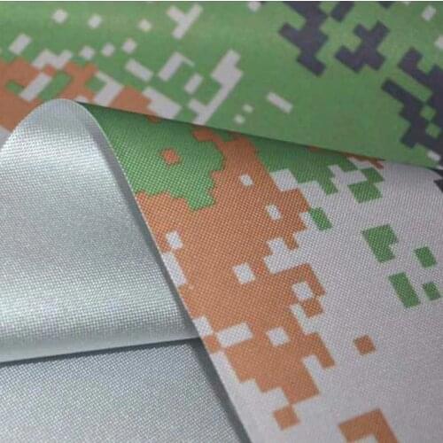 10 meters *150cm 450D encrypted thick camouflage silver coated Oxford cloth tarpaulin sunshade fabric canopy carport tent fabric