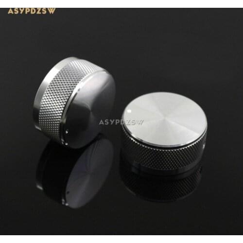 10 PCS 35*16 Knurled full Aluminum Volume knob amplifier knob High-gloss silver