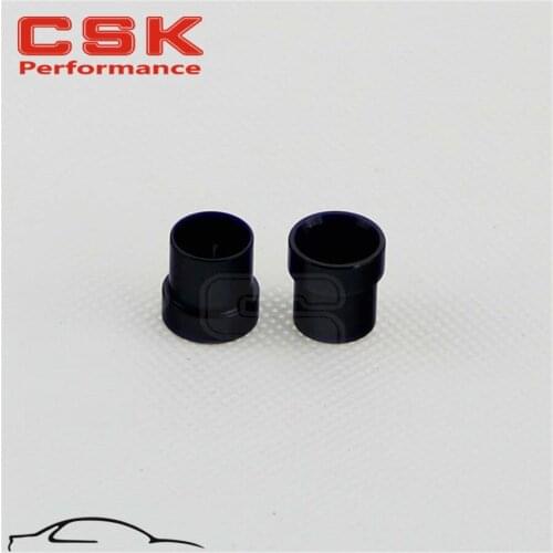 2pcs 6AN Aluminum Tube Sleeve Fittings tube size 3/8" Tube Sleeves -AN6 Black