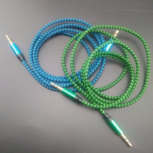 2019 top sale Aux stereo 3.5MM 1 meter audio data cable for Hyundai ix35 iX45 iX25 i20 i30 Sonata,Verna,Solaris,Elantra,Accent