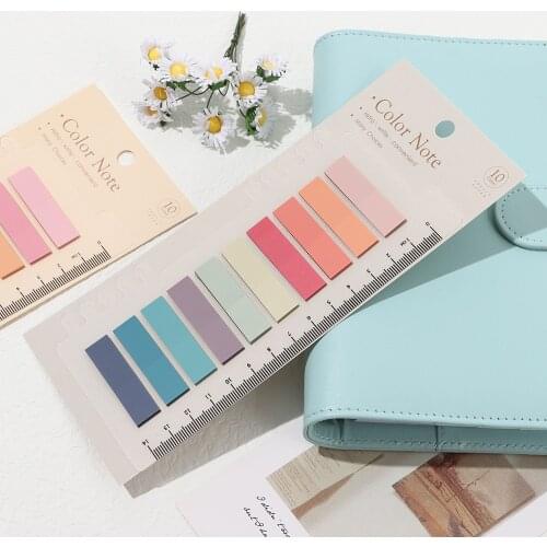 60/120/200pcs Novelty Colorful Waterproof Planner Sticker Memo Pad Index Bookmark Stationery Sticky Notes School Office Supplies