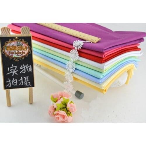 9PCS 40cmx50cm solid color dense cotton fabric fat quarters quilting patchwork fabric bedding cloth home textile tecido handmade