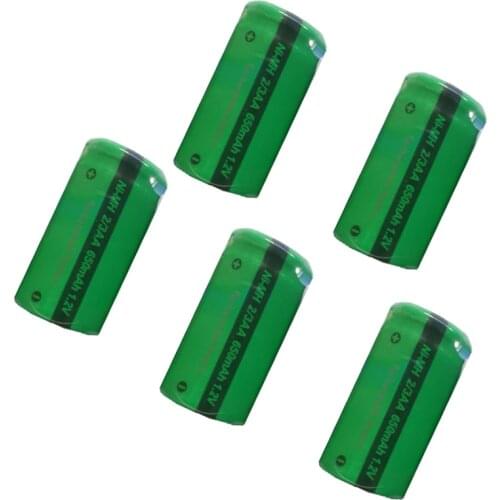 5PCS PKCELL 2/3aa 650mah 1.2V NIMH 2/3 AA rechargeable battery For Soldering Flat Top electric razor