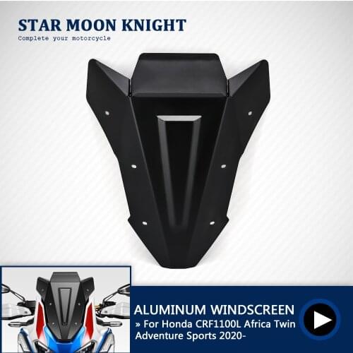 Motorcycle Accessories Aluminum Windscreen Windshield Wind Shield Deflector For HONDA Africa Twin CRF1100L CRF 1100 L Adventure
