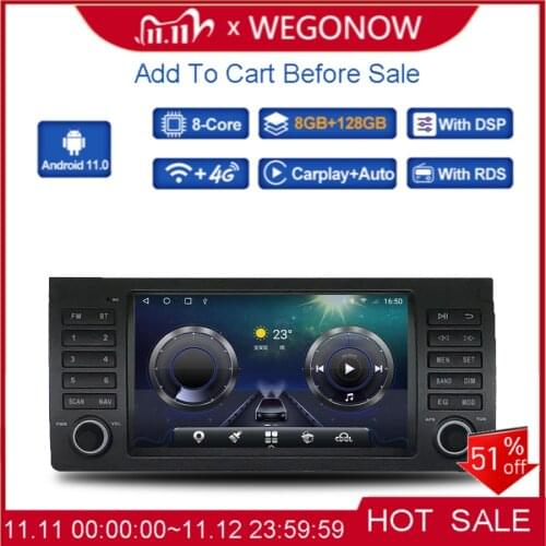 8" IPS Carplay DSP Android 10.0 6GB+128GB 4G LTE Car DVD Player GPS map WIFI Bluetooth 5.0 RDS Radio For BMW M5 E39 Range Rover