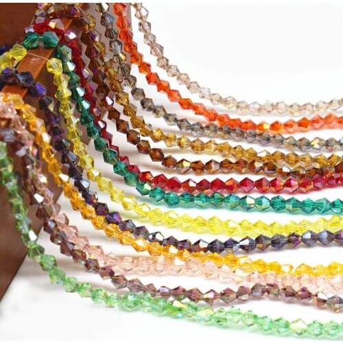 Free Shipping multi color 2,3,4,6,8mm Czech Glass crystal beads,Bicone crystal beads, bracelet necklace Jewelry Making