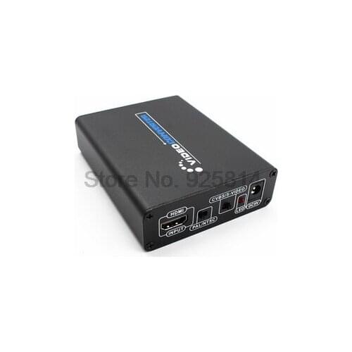 By dhl or ems 50pcs HDMI to AV S-Video CVBS Video Converter HDMI to SVIDEO+S VIDEO Switcher Adaptor HD 3RCA PAL/NTSC Switch