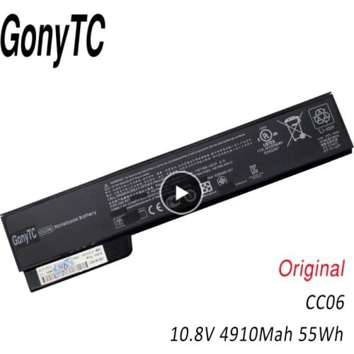 GONYTC CC06 Original Laptop Battery For HP ProBook 6360b 6460b 6470b 6560b 6570b For Elitebook 8460p 8470p 8460W HSTNN-DB2F