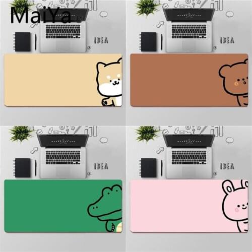 Maiya Top Quality Cute Koala Dog Crocodile Bear Unique Desktop Pad Game Mousepad Free Shipping Large Mouse Pad Keyboards Mat