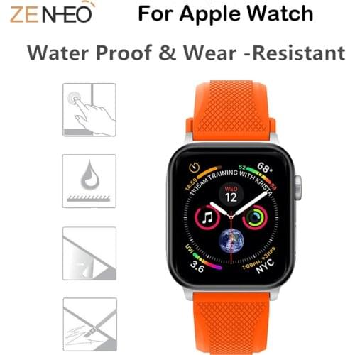 For Apple Series Watch 4 3D Curved Glass Screen Protector Cover for Apple Watch 42mm 44mm Mesh Tempered Glass Protective Film