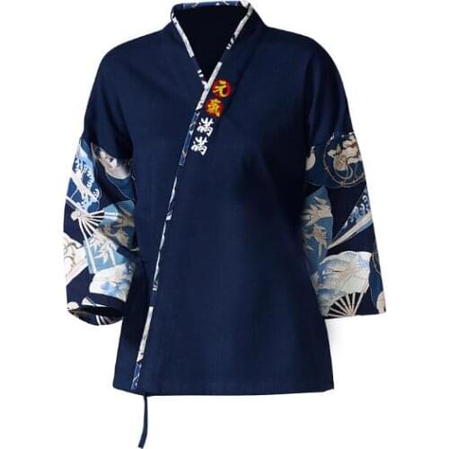 Japanese Cuisine Kimono Restaurant uniform Man Woman Waitress uniform Sushi