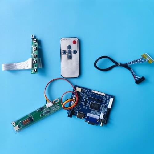 Kit Work for LTN121X1-L01 1024x768 20pin Controller Board remote VGA 2AV DIY LVDS LCD SCREEN HDMI monitor driver panel AV
