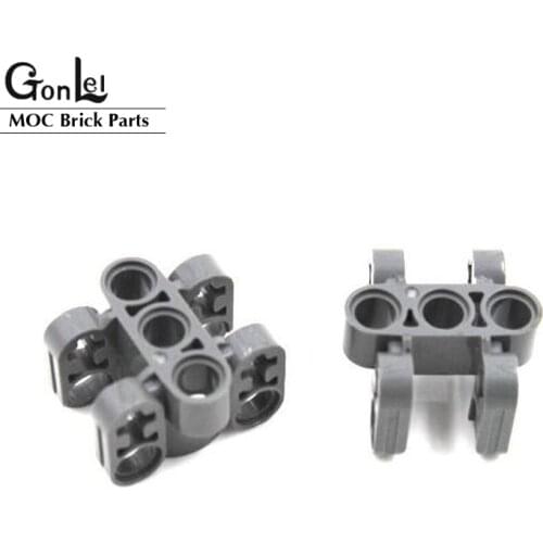 4Pcs/lot High-Tech MOC 61905 Axle and Pin Connector Block 3x3x2 Building Blocks Bricks Parts fit for 40918 61927 DIY Toys Gifts