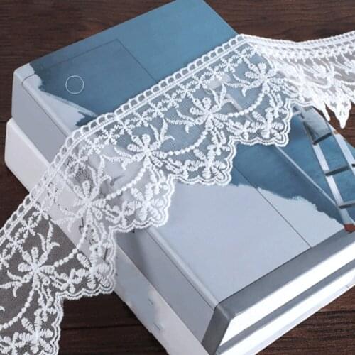 1YD DIY Mesh Barcode Lace 8.5cm Lace Fabric Womens Lace Collar Lace Cuffs Neckline Lace Accessories