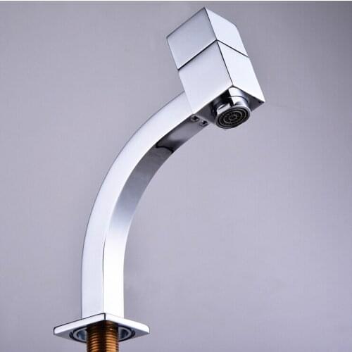 L16023 - Luxury Chrome Finish Brass Material Lavatory Cold Water Faucet