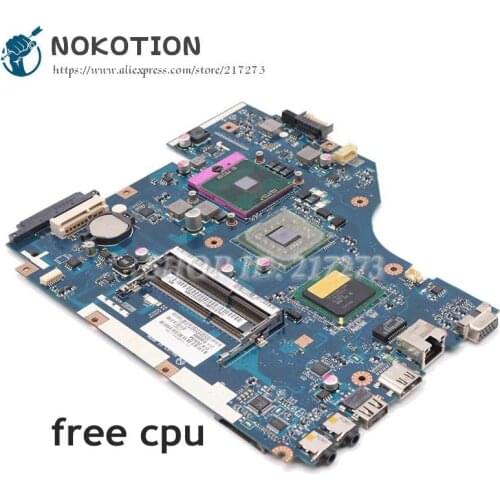 NOKOTION For Acer aspire 5736 5736Z Laptop Motherboard PEW72 LA-6631P MBTZZ02001 Main Board GM45 DDR3 Free CPU