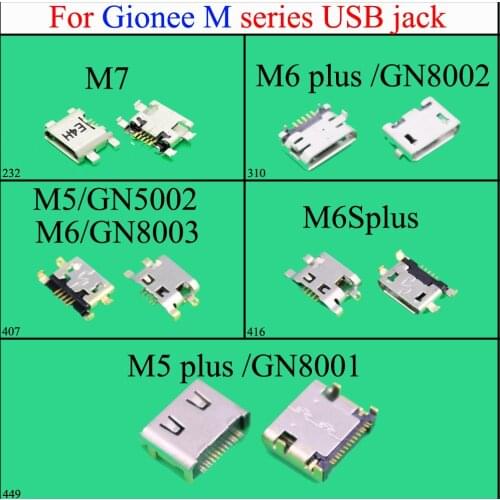 Micro USB connector For Gionee M7 M6plus GN8002 M5 GN5002 GN8001 M6 mini jack Charge Port Power Socket Replacement repair parts