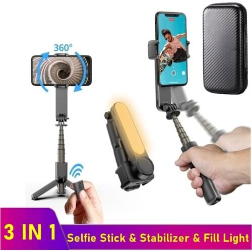 Tongdaytech 3 IN 1 Bluetooth Selfie Stick Handheld Gimbal Stabilizer Tripode Para Movil For Iphone 11 12 Pro Max Samsung Xiaomi