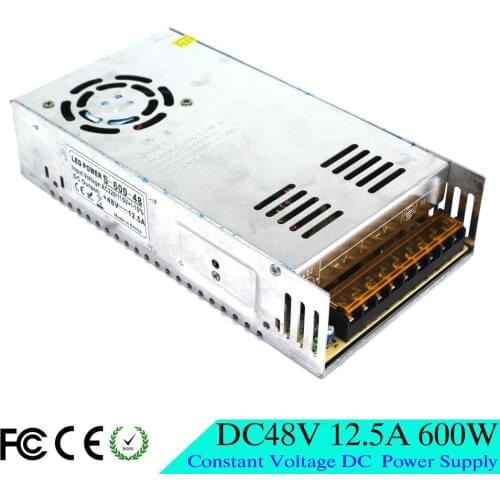 Single Output 600W 48V 12.5A Switching Power Supply Driver Transformer AC110V 220V TO DC SMPS for LED Light CNC Stepper