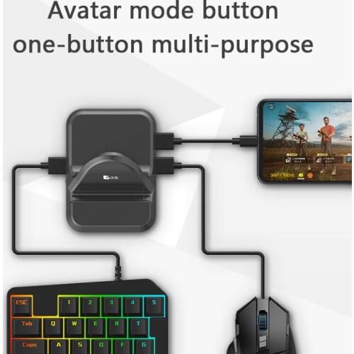 Plug and Play PUBG Mobile Gamepad Controller Gaming Keyboard Mouse Converter for Android Phone Holder to PC Converter Adapter