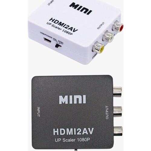 HDMI to RCA Converter, 1080P High-Definition Mini Lightweight Portable Video Converter Suitable for Smart Tvs