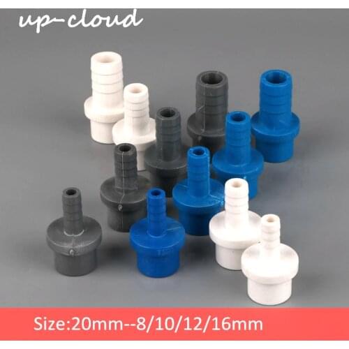 5pcs 20mm to 8/10/12/16 mm PVC straight connector hard tube plastic joint garden irrigation hose connector pvc pipe adapter