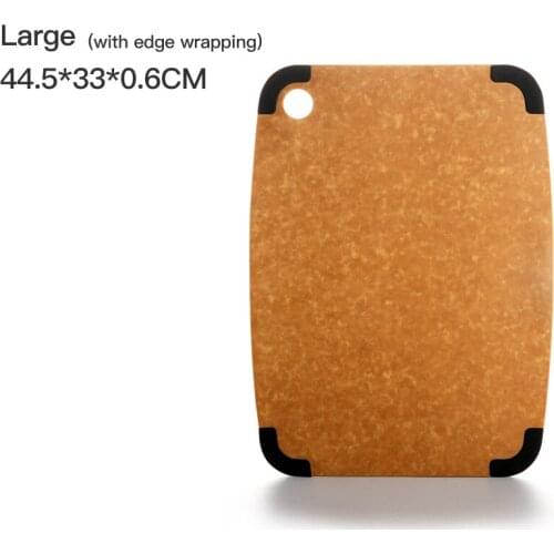 YUSOTAN cutting boards for the kitchen made of pine wood fiber for cutting fruit vegetable meat 44.3*32.5*0.6CM chopping board