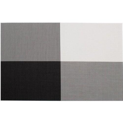 Lattice 4PCS/Lot Weave Placemat Pvc Dining Table Mat Disc Pads Bowl Pad Coasters Waterproof Table Cloth Pad Slip-resistant Pad