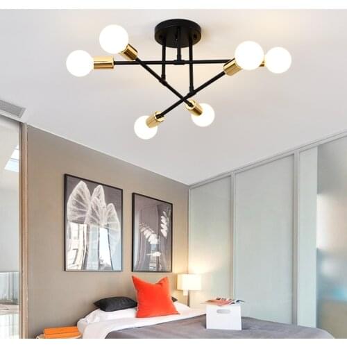 Modern Creative Lighting Warm And Romantic Golden Bedroom Modern Minimalist Personality Living Room Dining Room Ceiling Lamps