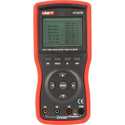 UNI-T UT267B Intelligent 2/3 Phase Clamp Voltammeter; three-clamp phase volt-ampere meter, RS232 data transmission/data storage