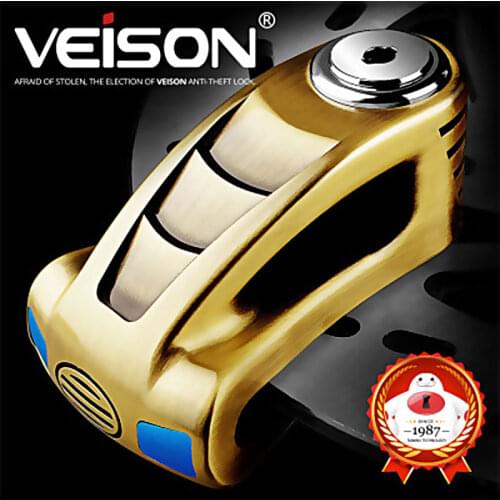 VEISON Safety Disk Lock Bicycle Anti-Theft Motorcycle Scooter Rotor Brake Waterproof Padlock Safety Motorcycle Disc Brake Lock
