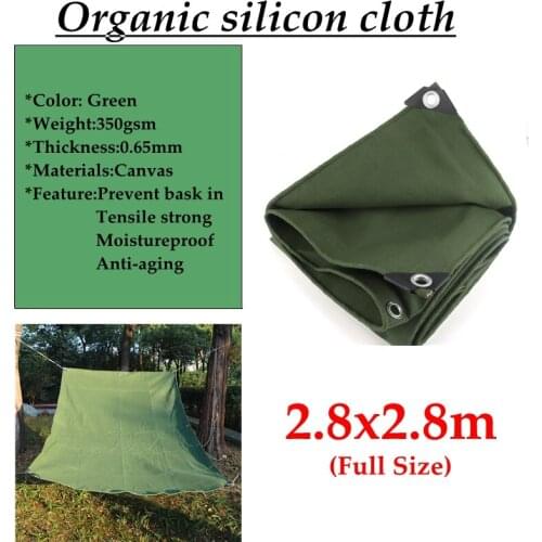 350GSM Green Organic Silicon Cloth Garden Courtyard Truck Car Canvas Balcony Cover Truck Waterproof Sunshade Cloth