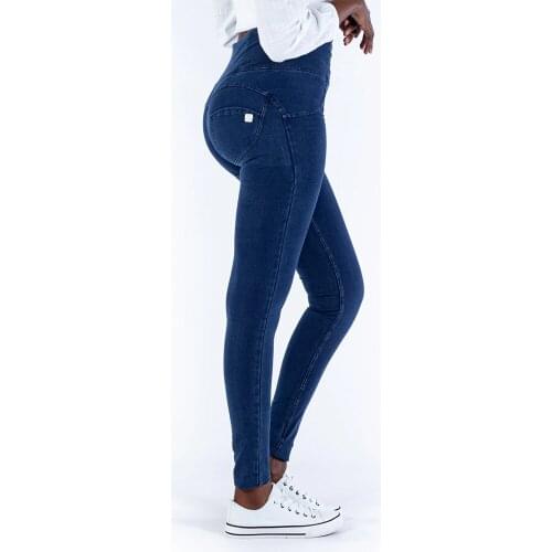 Melody High Rise Sexy Push Up Jeggings Dark Blue Zipper Fly Super comfortable Pencil Leggings For Women Plus Size Leggings mujer