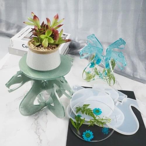 Snake Rotating Storage Rack Silicone Mould for DIY Pot Stand Silicone Mould DIY Crafts Making Tool