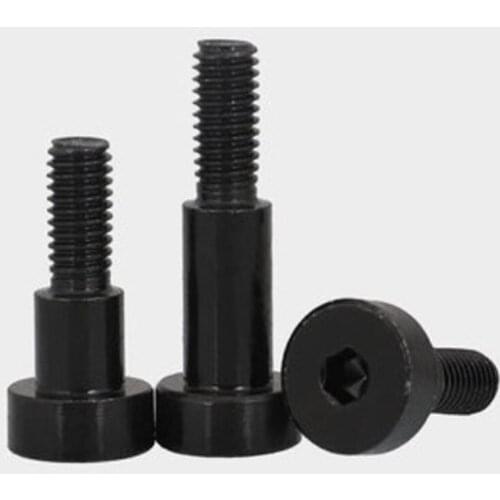 10pcs m3 thread 4mm shoulder diameter stainless steel with black zinc hex socket shoulder screw