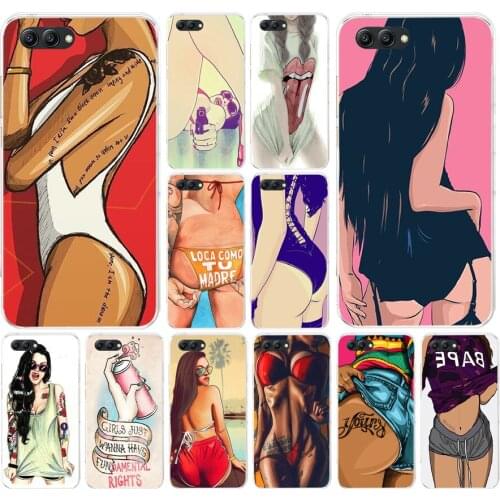 291FG Sexy Hot Girl Summer Soft Silicone Tpu Cover Case for Honor 9 10 huawei p10 lite y6 prime 2018 mate 10 lite play p smart